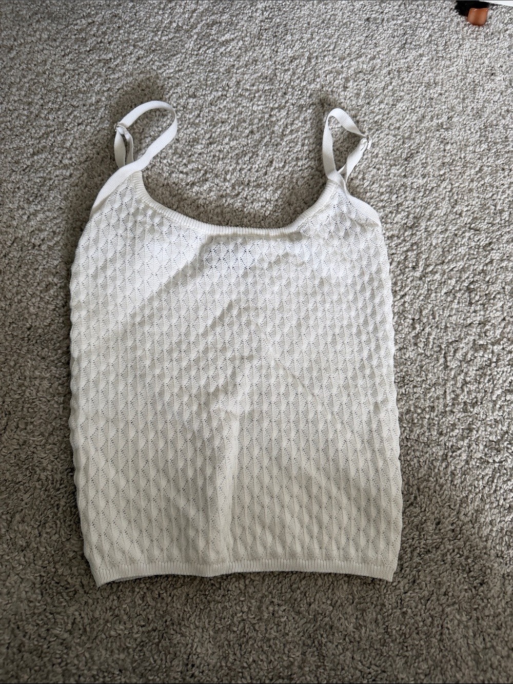 White dox white Knit Tank Top - Lightweight Women’s Camisole